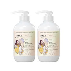 jmella 迪士尼100週年公主系列聯名法式香氛身體乳 貝兒款 花園舞會, 2瓶, 500ml