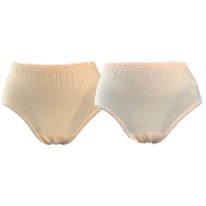 Dublin女款安心機能性失禁棉質內褲 2件組, 膚色, 米色
