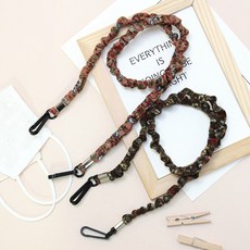 VIDANGIL KIDS' 天鵝絨花彈力口罩掛繩2件套