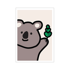 진심디자인 감성 아트웍 디자인캔버스 D 엔조이 키즈 라인 D-15 헬로우 잎 코알라