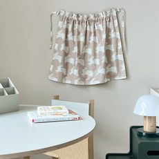 FRAMBOISE Cring Rabbit 吸盤式車用遮陽窗簾, 牛奶米色, 1個