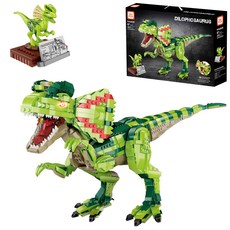 TOYPLUS Gentoy 雙脊龍恐龍積木 FC6202, 混色