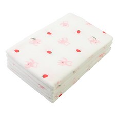 babybear 草莓兔子布尿墊 M號 5入, 混色, 1組