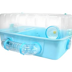 Carno 大型雙層倉鼠籠, 藍色, 1個