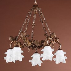 Ratijo照明Harony天使5燈吊燈, 古董