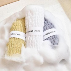 夏巴斯 每日用柔軟豐盈泡泡沐浴巾, 灰色, 白色, 米色, 3入, 1組