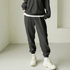 파란 여성용 넉넉 미니쭈리 조거 트레이닝 밴딩 팬츠