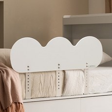 젠티스 어린이 낙상방지 구름 고급브래킷 침대안전 가드 90cm, 화이트