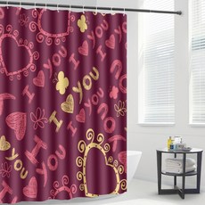 北歐簡約浴室浴簾 L87 Type2 180 x 180 cm, 1個