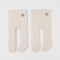 HAPPY PRINCE 新生兒純色冬季嬰兒緊身褲 2入