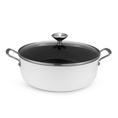 Solis 雙耳不沾湯鍋+鍋蓋 SIP3500 白色, 混色, 26cm, 1組
