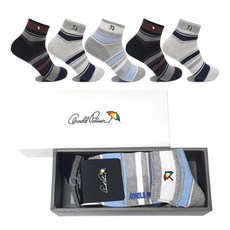 Arnold Palmer 雨傘牌 男士網眼休閒短襪5雙入禮盒組 AP5610