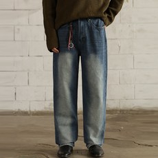 플레이즈 남성용 스탠다드 와이드 청바지