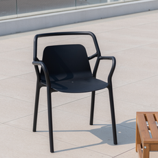 미아 암 체어, 블랙, 2개