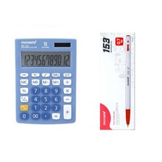 MONAMI 慕那美 計算機 MC-102+圓珠筆 0.7mm, 紅色（圓珠筆）+藍色（計算器）, 1個