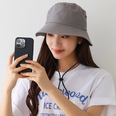 RIGHT NOW 簡單的攀爬 Bunger Talker 漁夫帽, 灰色