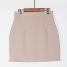 PAEPAE 女款開衩彈力迷你裙