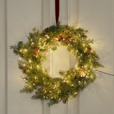 聖誕花環樹 雪莉花圈, 綠色, 直徑 50cm, 1個