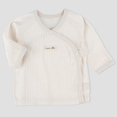 Organic Boom 嬰幼兒孔眼提花按扣肚衣