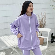 Jenny Kids 女童線條拉鍊運動衫