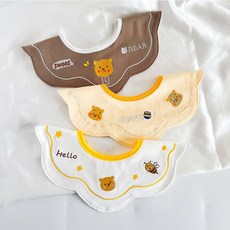 HARAROI Hello Bear 嬰兒圍巾圍脖 3 件套