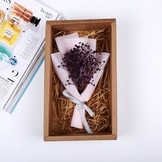 TheFlower 안개꽃 드라이플라워 + 박스 TF-05, 퍼플