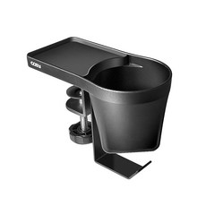 COSY 書桌固定式多功能杯架 ST1416, 黑色, 1個