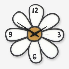雛菊設計感靜音掛鐘