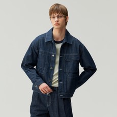 MIND BRIDGE 男士輕磅丹寧工作夾克 MZJP3150