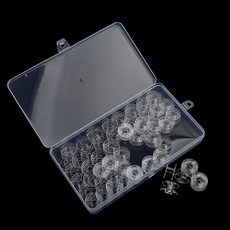 HAPPY BEARS 家用塑膠書籤 50入 + 收納盒套組, 1套, 透明