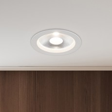 원하 DS 알로야 COB 다운라이트 35W 플리커프리 15.2cm, 화이트 + 주백색(4000K), 1개