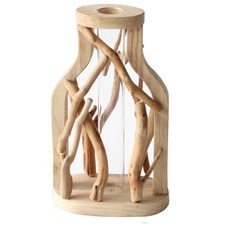 TCR室內擺飾迷你木質水瓶花瓶, F