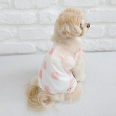 RITOGATO 寵物蘋果翹臀連身衣, 1個, 白色