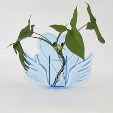 따니네 인테리어 아크릴 화병 ZSP040, 백조 스카이블루