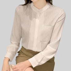 Queeniz 女款時尚撞色襯衫 OL襯衫