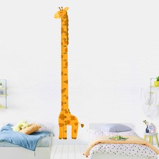 Alleophom 動物身高牆壁貼紙 3入, 長頸鹿
