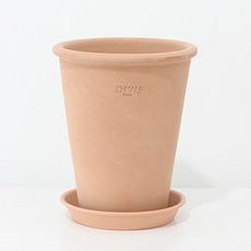 陶盆錐形PP底盤組, 1套, 蜜桃色