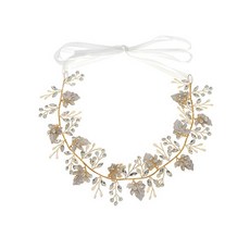 Minsung Company化妝銀色髮帶, 1個, 金黃色