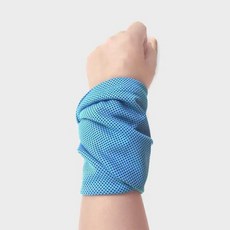 Alwaily 多用途戶外吸汗運動護腕毛巾 25 x 40 cm TSP2418, 2個, 藍色