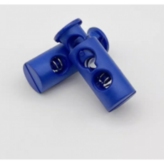 Misoroun 橢圓形繩長調節扣 24 x 9 x 4.5 mm, 藍色, 5個