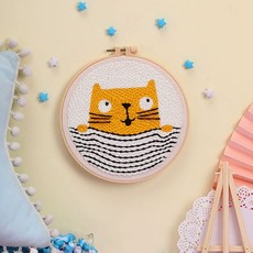 소니오 포인트 컬러 펀치니들 DIY 패키지 20 x 20 cm, 1개, 03 큐티캣