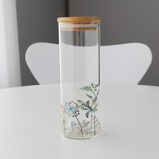 두리가온 자개 내열유리 양념통 4호 포레스트, 520ml, 1개