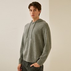 MAESTRO 男款寬鬆混紡連帽針織衫 MASW1D958