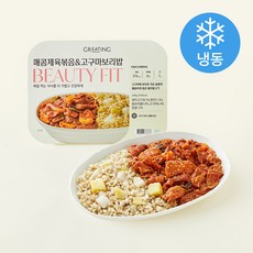 그리팅 뷰티핏 매콤 제육볶음 & 고구마 보리밥 (냉동), 240g, 1개
