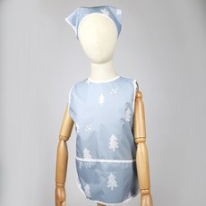 BEBE CHOUETTE 兒童用防水無袖圍裙 + 頭巾套組