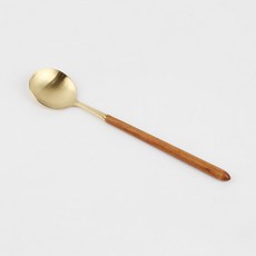 Maison漆器煙燻餐具沙拉匙, 黃金, 1個