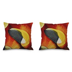 現代主義美術館風格室內抱枕套 2入