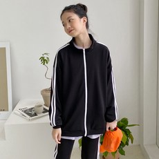 Jenny Kids 女童線條拉鍊運動衫