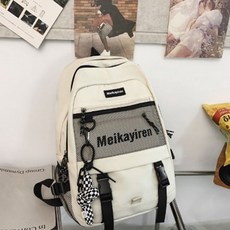 SORIDAL AIDA Bobusang 大尺寸大容量收納後背包 附鑰匙圈, 白色