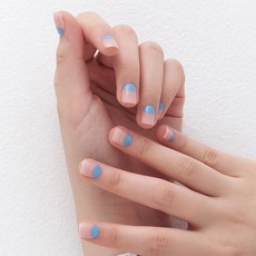 MUZ MAK 可重複使用短方形美甲片, 雲朵, 1個